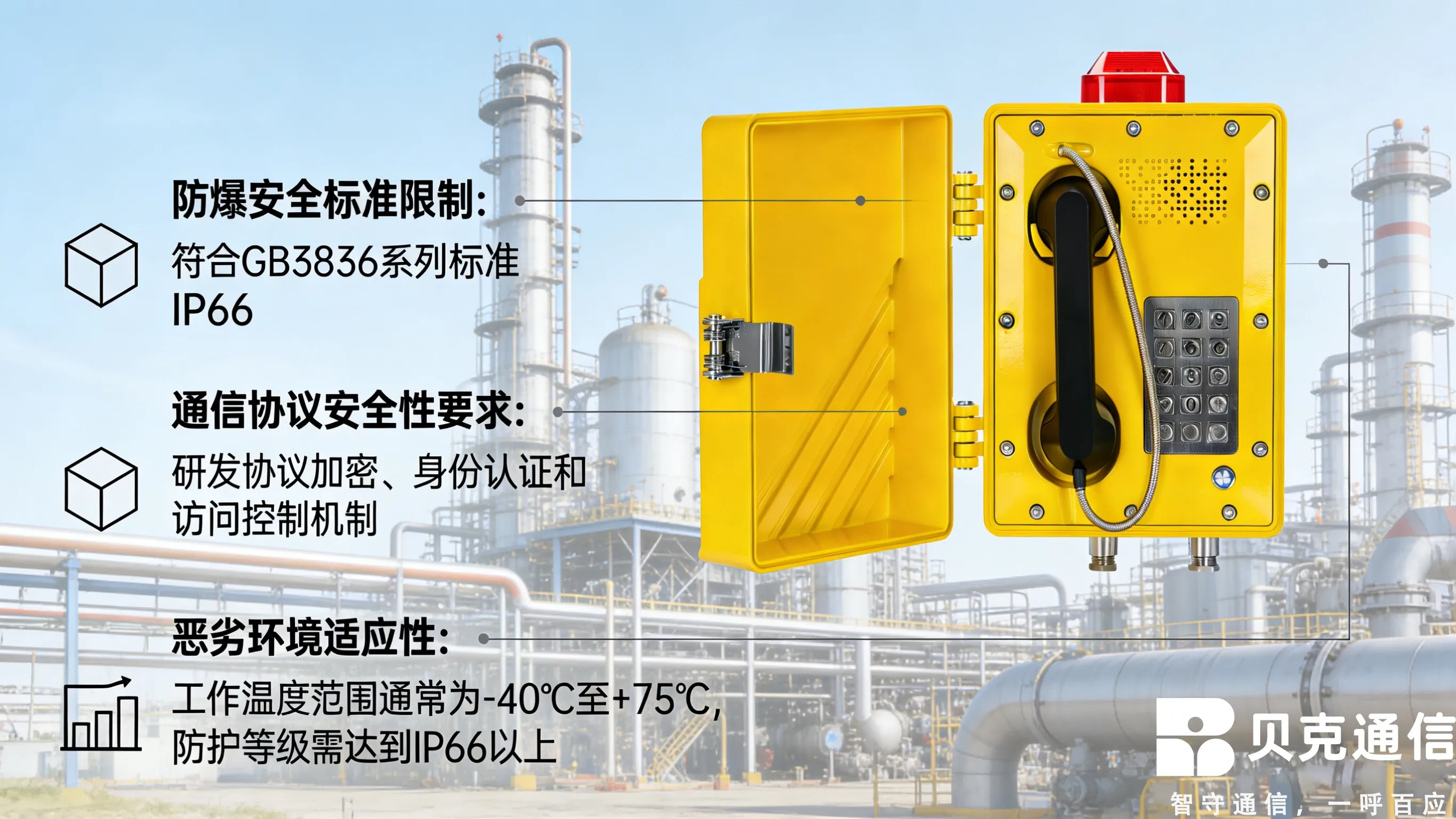 貝克通信防爆公共廣播對講站的網路安全與數據保護措施