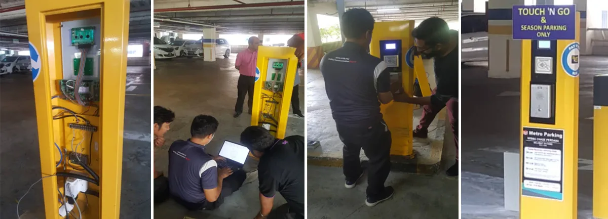 貝科Bi12 SIP語音對講機於停車場進出口安裝落地