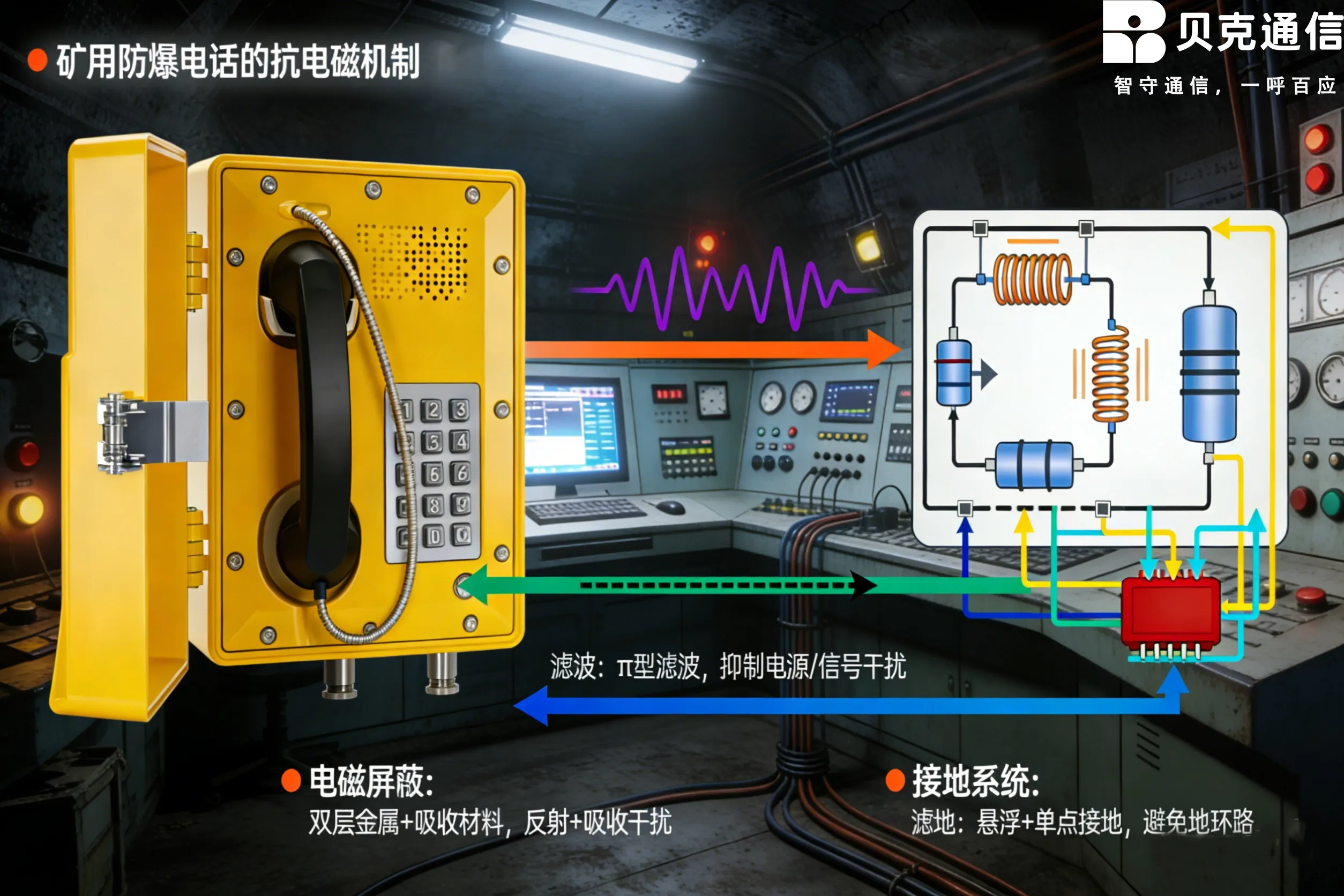 礦用防爆電話的電磁相容性與工業環境適應性技術研究