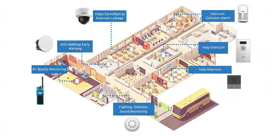 智慧校園整合感知聯動解決方案｜Becke Telcom 校園安防